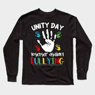 Together Against Bullying Orange Anti Bullying Unity Day Kids Long Sleeve T-Shirt